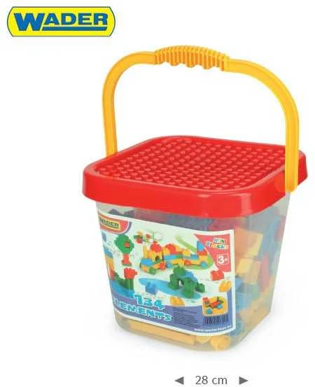 WADER 41340 Mini kaladėlės - Mini kaladėlės kibire (134 vnt.)