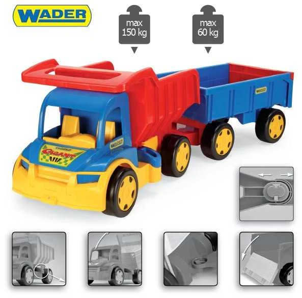 WADER 65100 Gigant - savivartis su priekaba