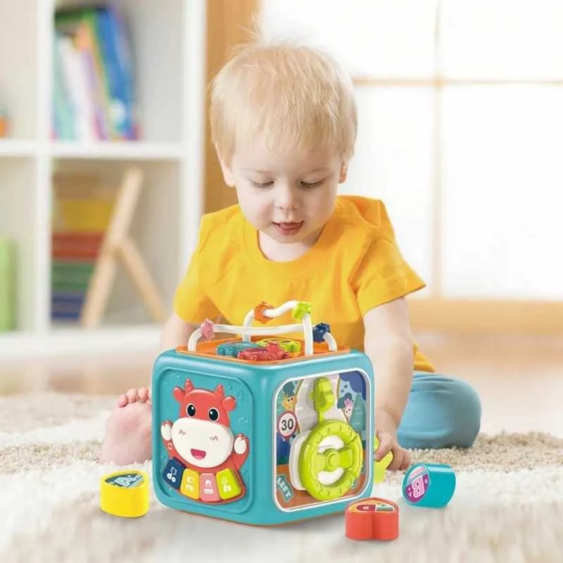 Woopie Baby WOOPIE 51565 Montessori edukacinis sensorinis kubas