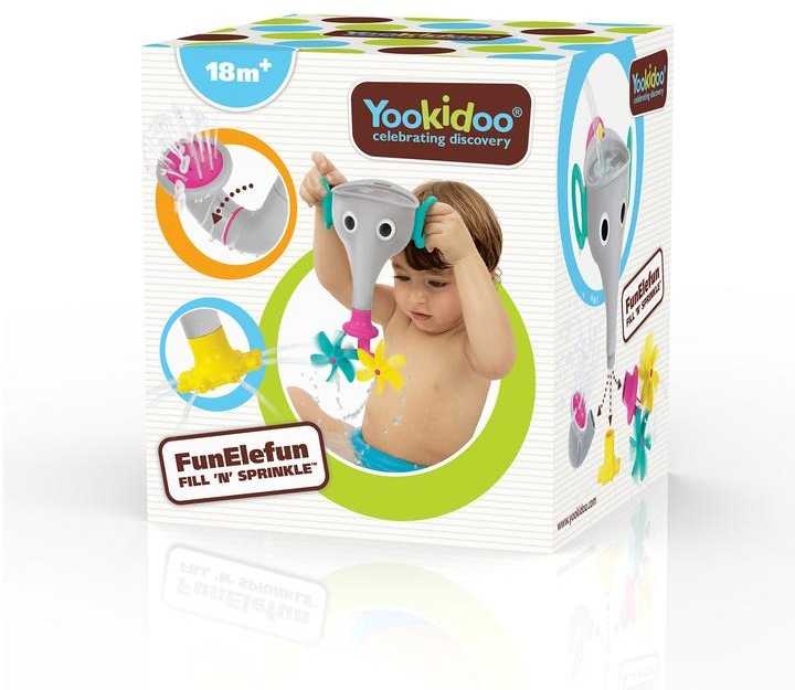 YOOKIDOO 40306 Vonios žaislas dramblys pilkas