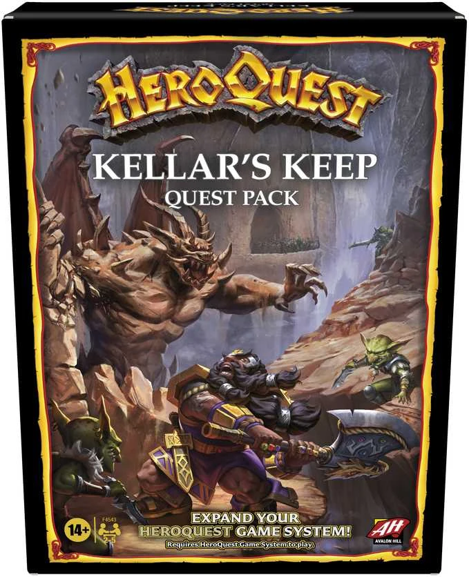 HASBRO GAMING Žaidimas "HeroQuest Kellar´s Keep expansion quest pack, (anglų kalba)"
