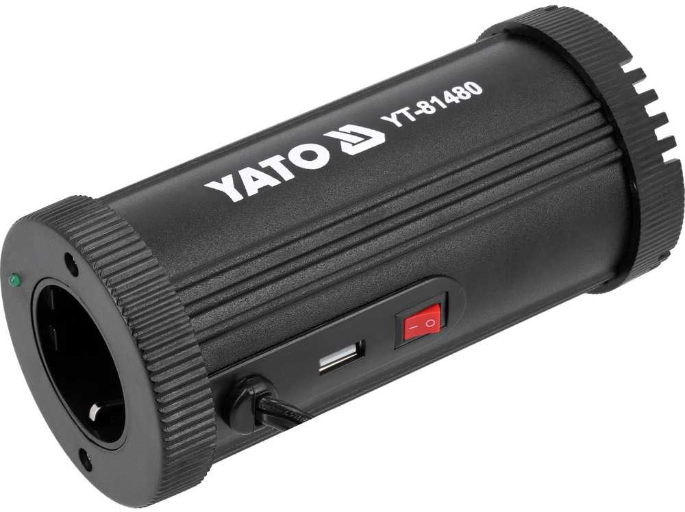 150 W 12 V į 230 V automobilinis maitinimo keitiklis su USB prievadu, įtampos keitiklis, automobilinis adapteris