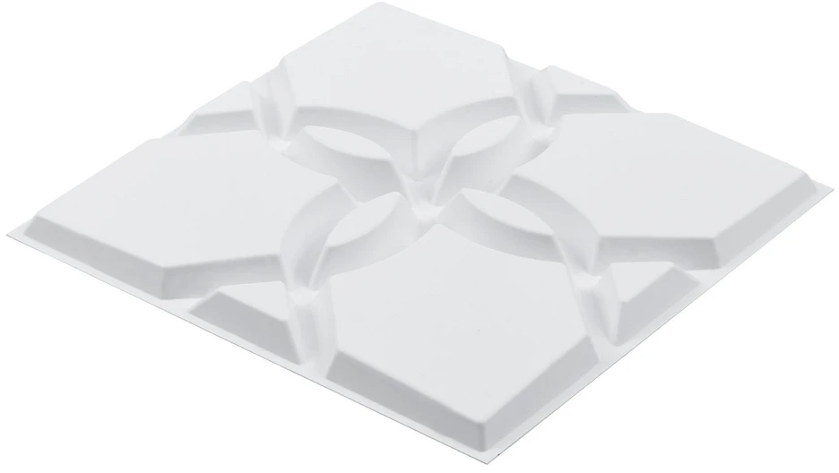 VEVOR 3D sienų plokštės 33 vnt. 32 m² gėlių baltos