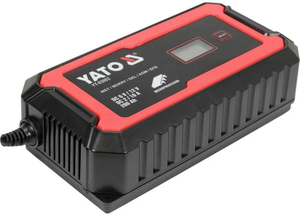 Akumuliatoriaus įkroviklis su LCD 6V/12V, apsauga nuo perkrovos, auto moto akumuliatoriams