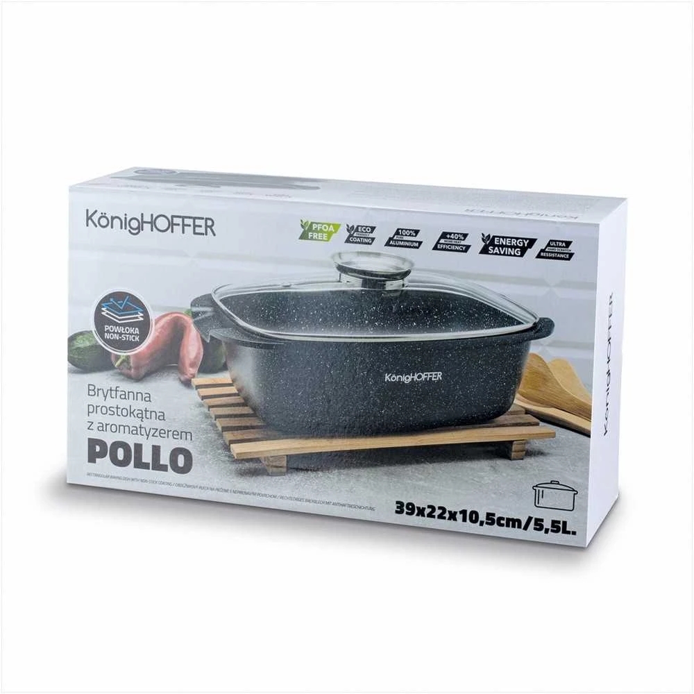Kepimo indas su dangčiu Konighoffer Pollo 5.5l