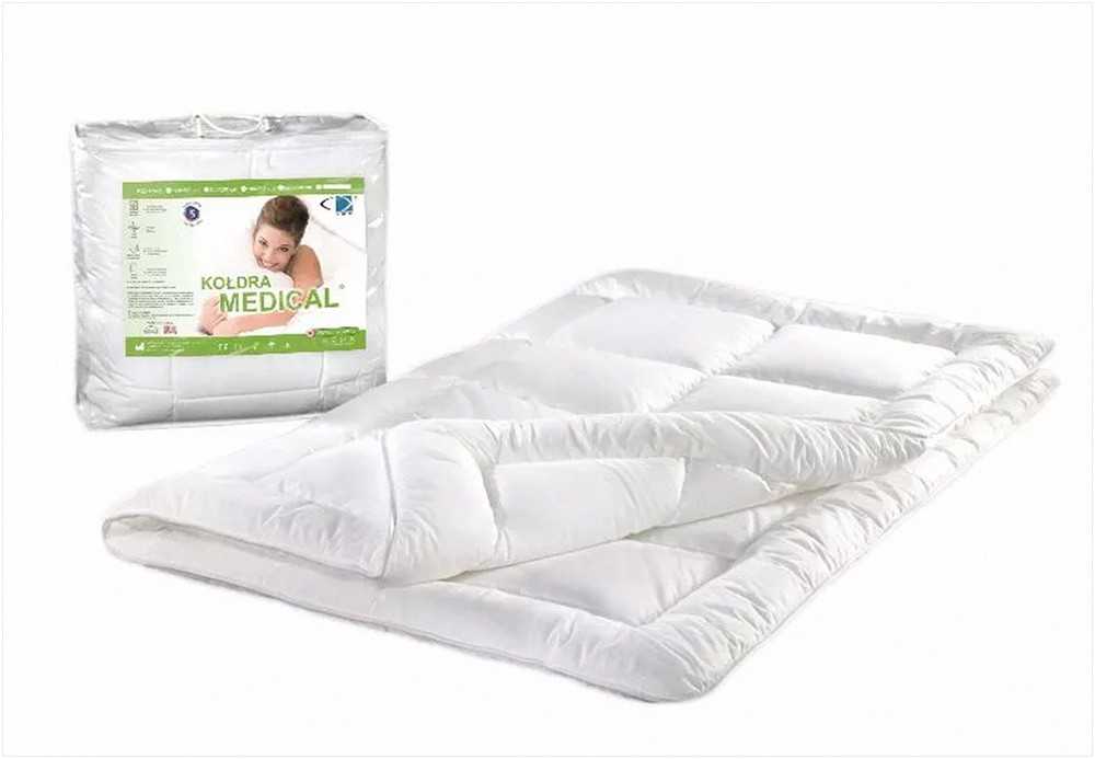 Antialerginė antklodė 160x200 cm, 1.20 kg, balta, medicininė kokybė, Hollow pluošto užpildas, Oeko-Tex sertifikatas, patalynė miegui