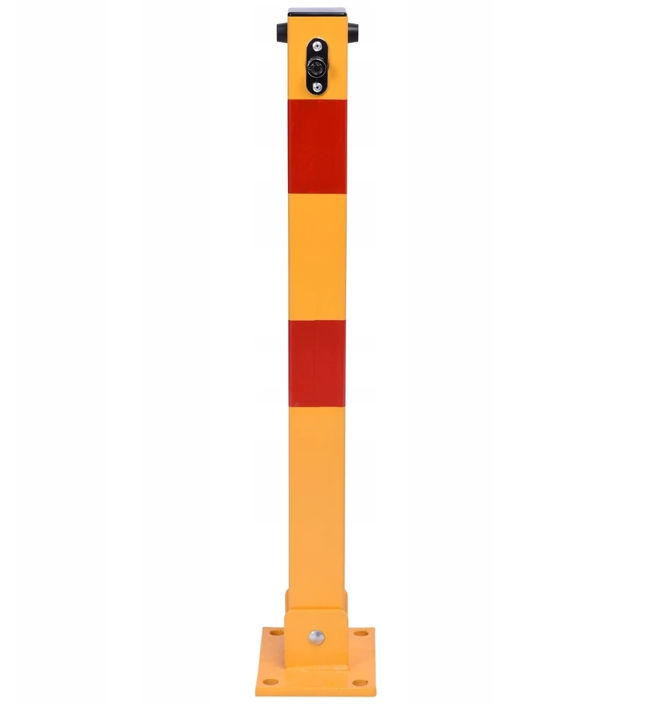 Apsauginis užtvaras 60 cm, sulankstomas, 3 raktai, plieno, parkavimo stulpelis, užraktas automobiliui