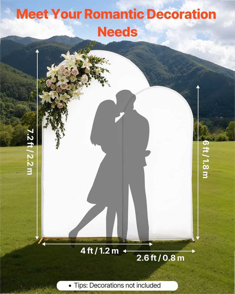 VEVOR Auksinis arkinis fonas, komplektas 2 vnt.