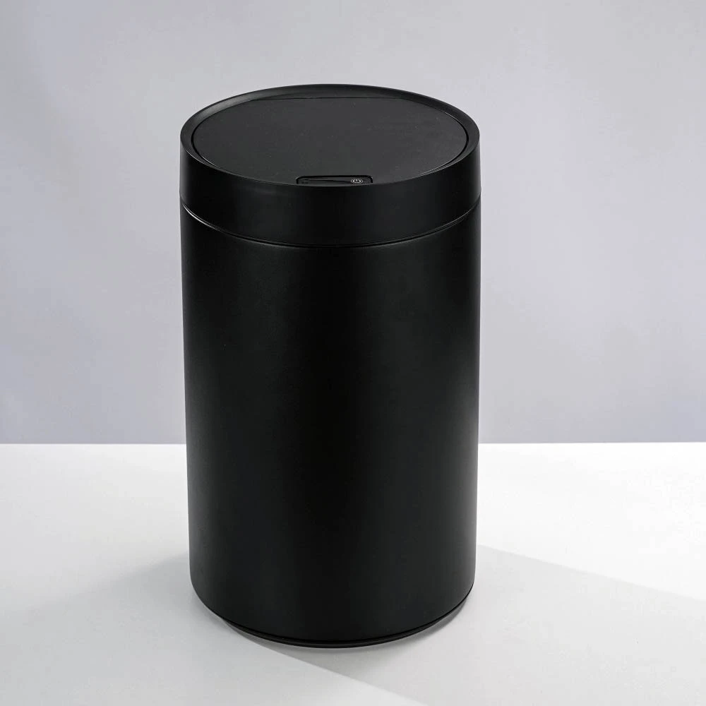 Automatinis šiukšliadėžė, juodo metalo, bekontaktis, 17 l, virtuvės šiukšlinė, jutiklinė, sensorinė