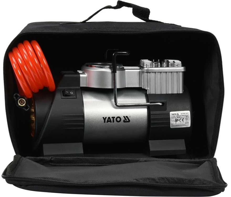Automobilinis kompresorius su LED lempa, 12V 180W, padangų pripūtėjas, nešiojamas oro kompresorius, automobilio padangų pompa