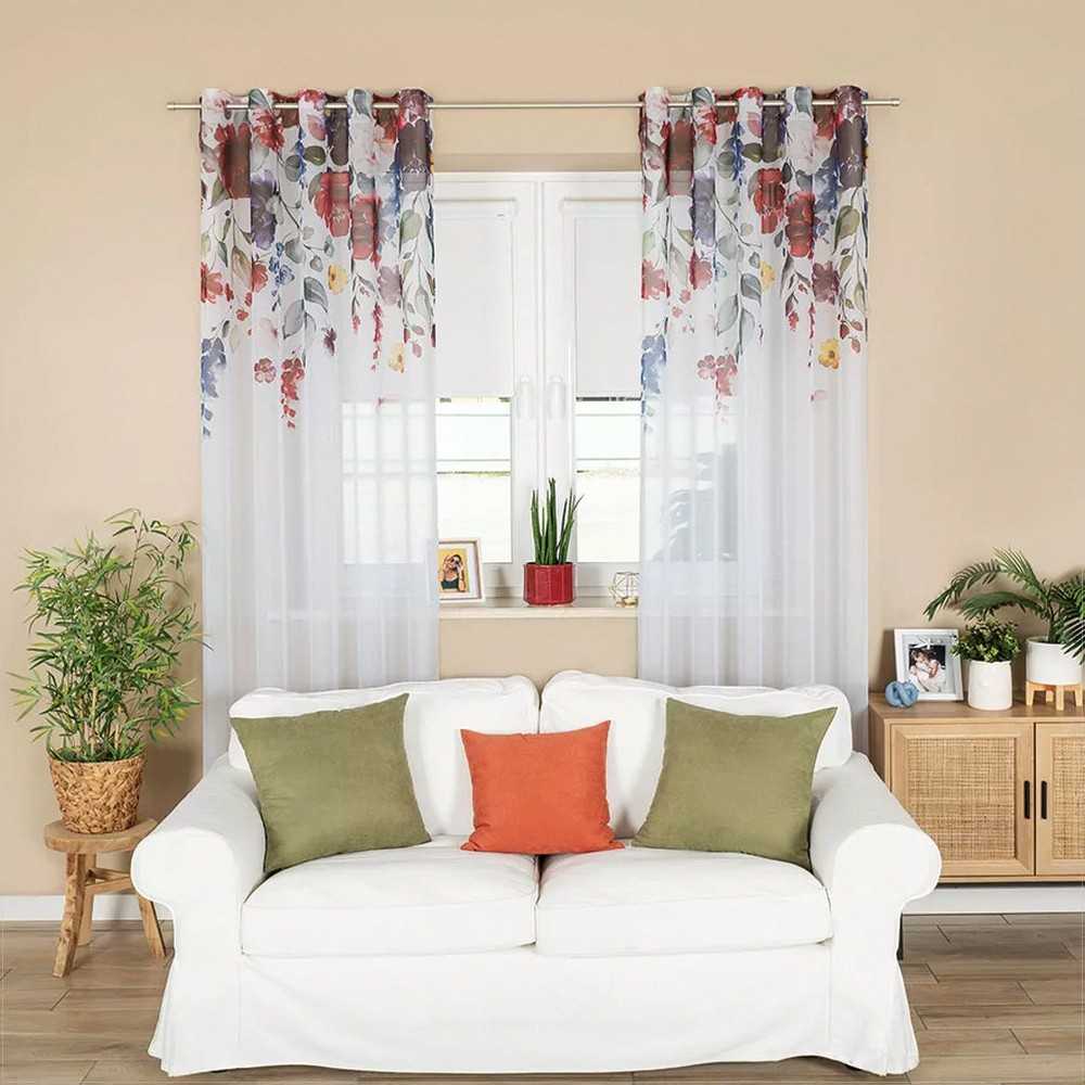 Balta aksominė užuolaida su žiedais, 140x260 cm, paruošta lango užuolaida, minkštas poliesterio audinis, namų dekoras, svetainės tekstilė