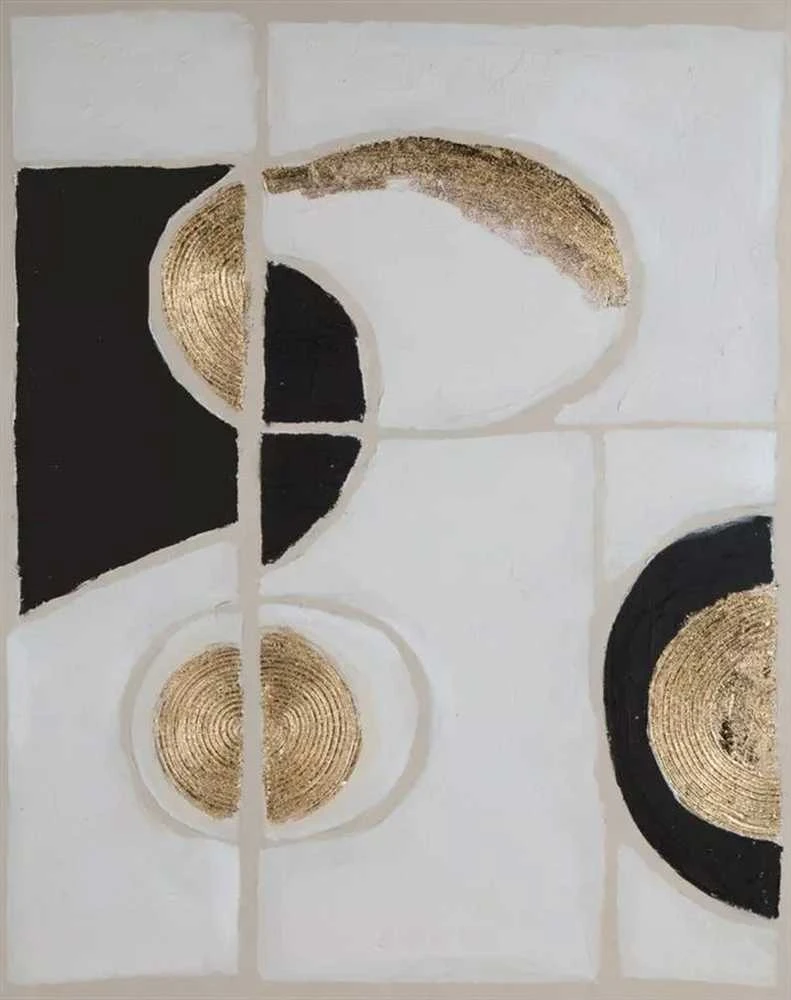 Eurofirany Baltas abstraktus glamour stiliaus rankomis tapytas paveikslas ant drobės, didelis 80x100 cm dekoratyvinis paveikslas svetainei miegamajam, sienų dekoras