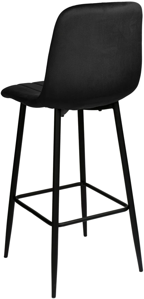 Baro kėdė Toronto, juoda velvetinė, reguliuojamo aukščio, 120 kg, virtuvės baro kėdė, pusbario kėdė, aukšta kėdė