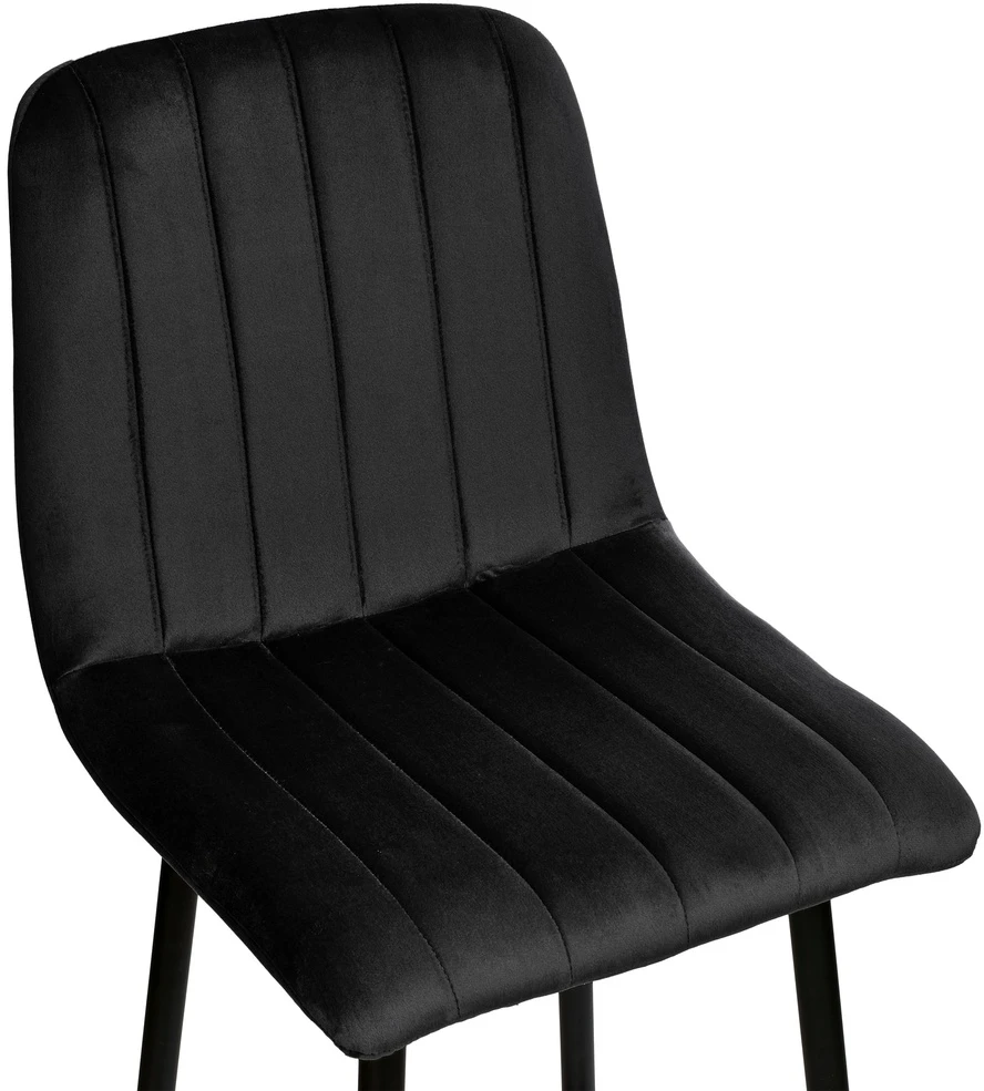 Baro kėdė Toronto, juoda velvetinė, reguliuojamo aukščio, 120 kg, virtuvės baro kėdė, pusbario kėdė, aukšta kėdė
