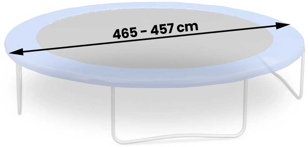 Batuto kilimėlis 465 cm, su 90 spyruoklių, patvarus batuto kilimėlis, 15 pėdų batuto kilimėlis, sodo batuto kilimėlis