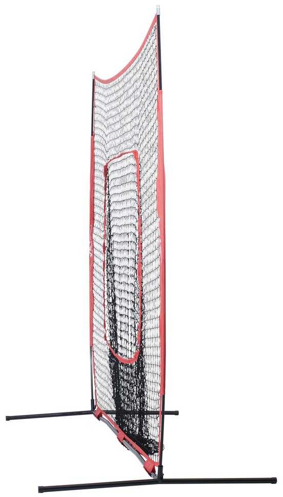 Beisbolo softbolo treniruočių tinklas 213,36 x 213,36 cm, nešiojamas treniruočių tinklas smūgiavimui, atmušimui, gaudymui, beisbolo treniruočių priemonės, beisbolo smūgiavimo tinklas, beisbolo metimo tinklas