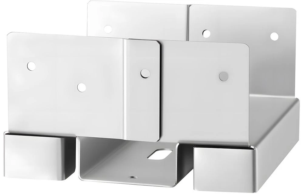 VEVOR 10 vnt 6x6 post pagrindo inkarai betonui 139.5x141.5 mm