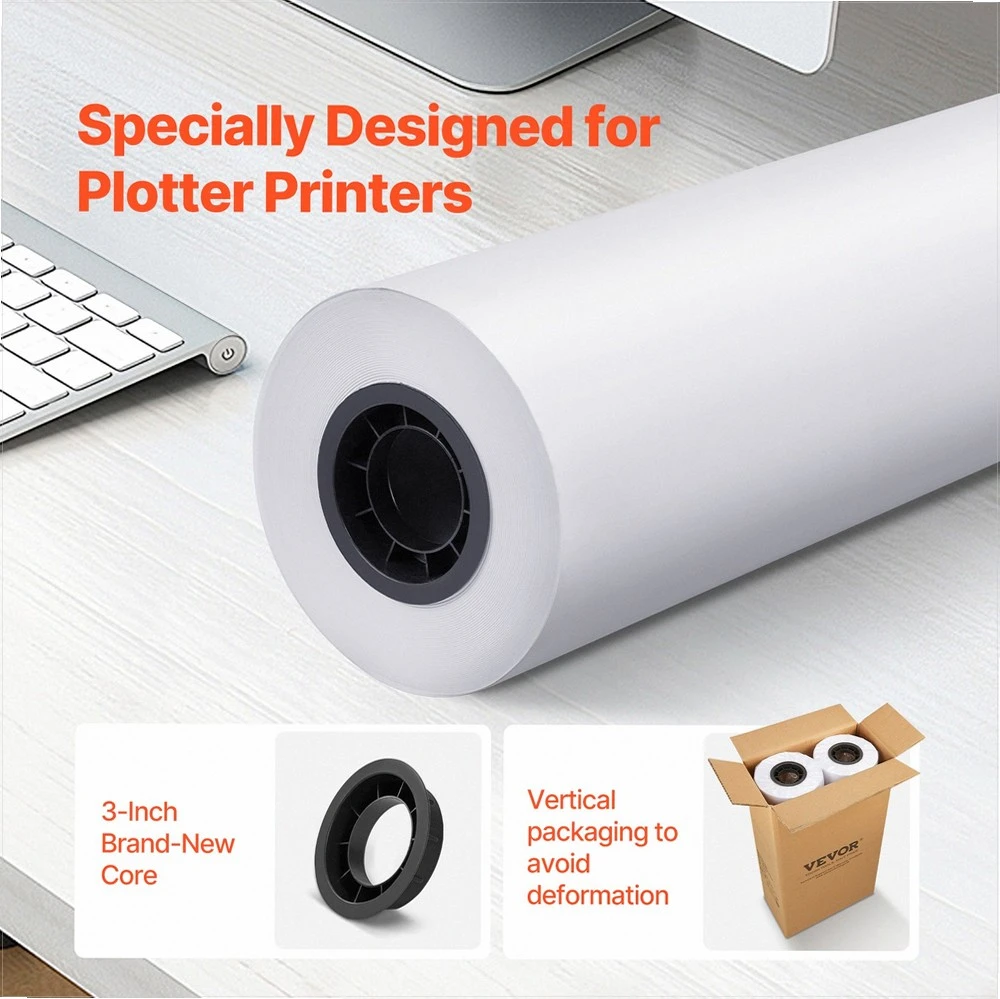 VEVOR Ploto spausdintuvo popierius 24 cm x 152 m