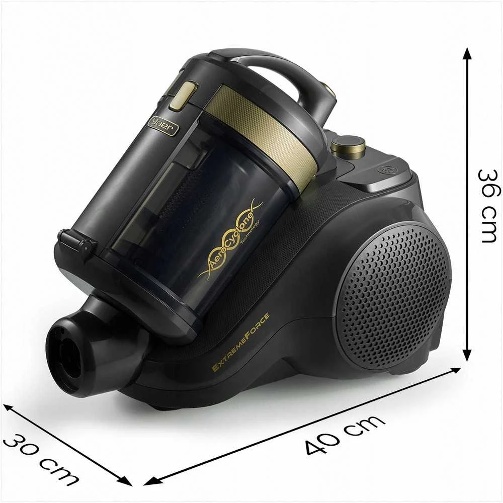 Cikloninis dulkių siurblys be maišelio 900W su HEPA filtravimu ir aromaterapija, nuotolinio valdymo pultas, 7 priedai, 10.5 m spindulys, cikloninis siurblys, HEPA dulkių siurblys, aromaterapinis siurblys