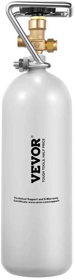 VEVOR CO2 balionas su DIN477 vožtuvu, 2kg