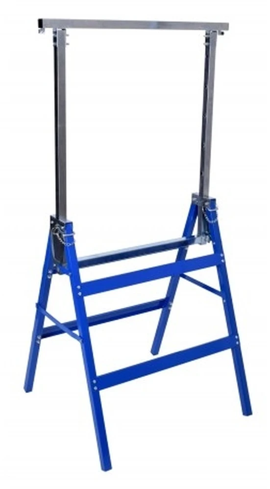 Darbastalio stovai, 130 cm, 2 vnt., reguliuojamo aukščio, sulankstomi, kojelės, laikikliai, atramos