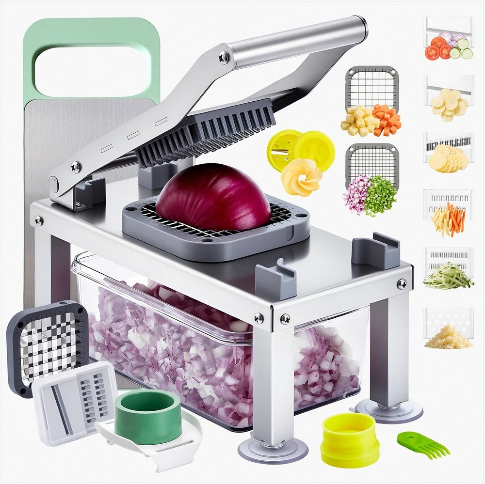 VEVOR Universalus daržovių pjaustytuvas su 9 ašmenimis