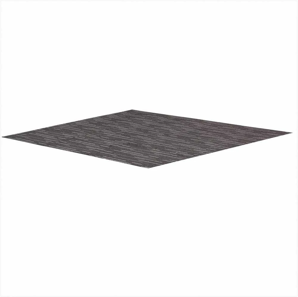 Daugkartinio naudojimo kiliminės plytelės 610x610 mm, skirtos vidaus patalpoms, svetainei, miegamajam, biurui, minkštas paminkštintas modulinis kilimas, pilka, moduliniai kiliminiai kvadratai, grindų plytelės, vidaus kiliminės plytelės