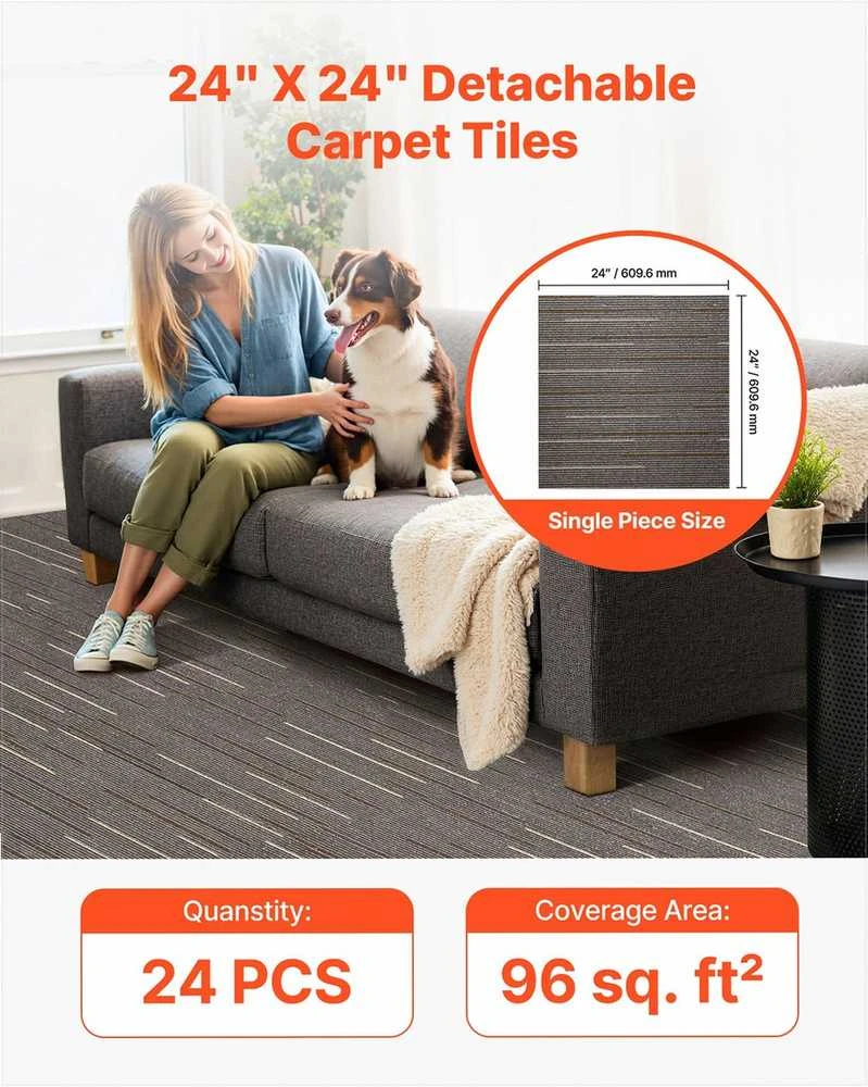Daugkartinio naudojimo kiliminės plytelės 610x610 mm svetainei, miegamajam, biurui, vidaus patalpoms, modulinės minkštos paminkštintos lengvai keičiamos „pasidaryk pats“, moduliniai kiliminiai kvadratai vidaus kiliminės plytelės daugkartinio naudojimo grindų plytelės