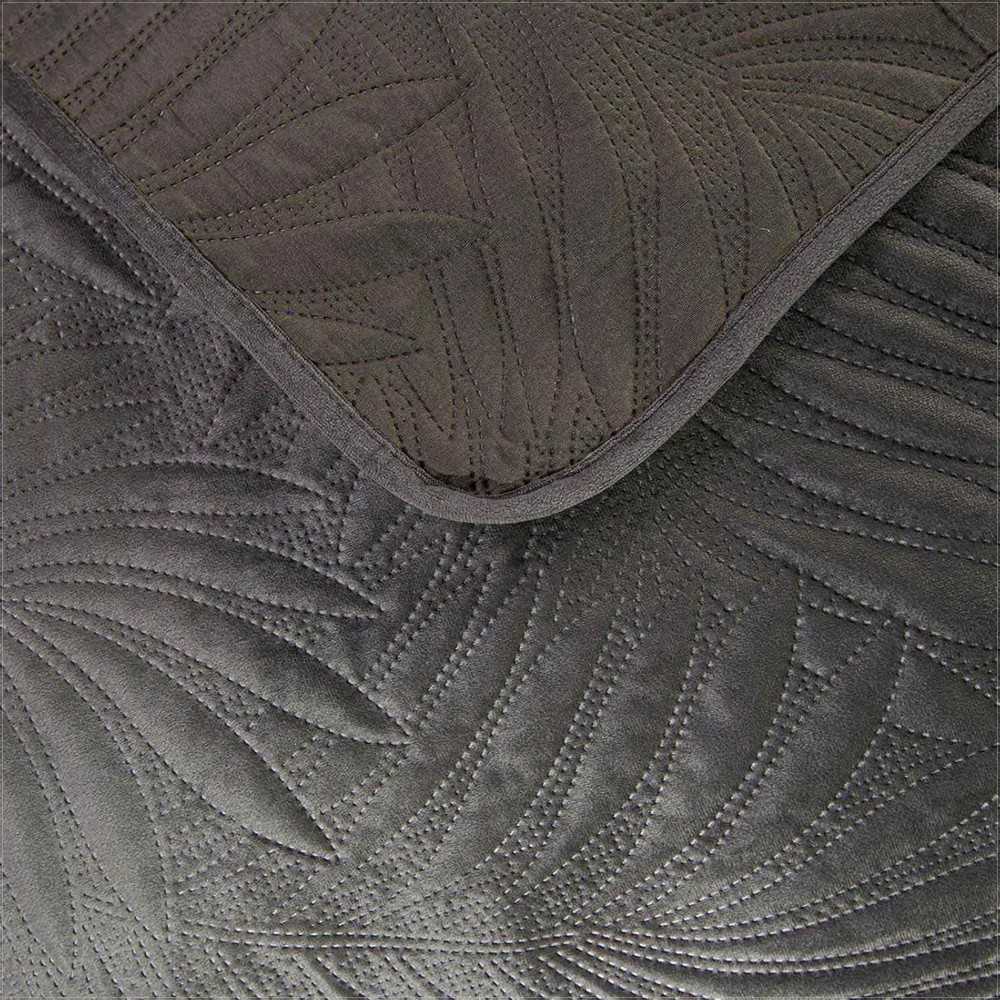 Dekoratyvinis aksominis lovos užtiesalas, dvipusis su mikropluošto pagrindu, 200x220 cm, dygsniuotas dizainas, lovos uždangalas, modernus miegamojo aksesuaras, minkštas pledas