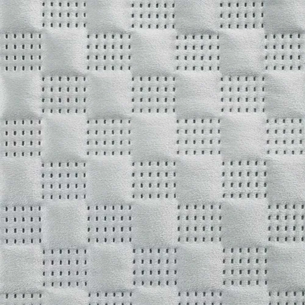 Eurofirany Dekoratyvinis aksominis užtiesalas, dvipusis su dygsniuotu raštu, 200x220 cm, minkštas poliesterio lovos aksesuaras, namų dekoro apklotas, lovatiesė miegamajam Lovatiesė