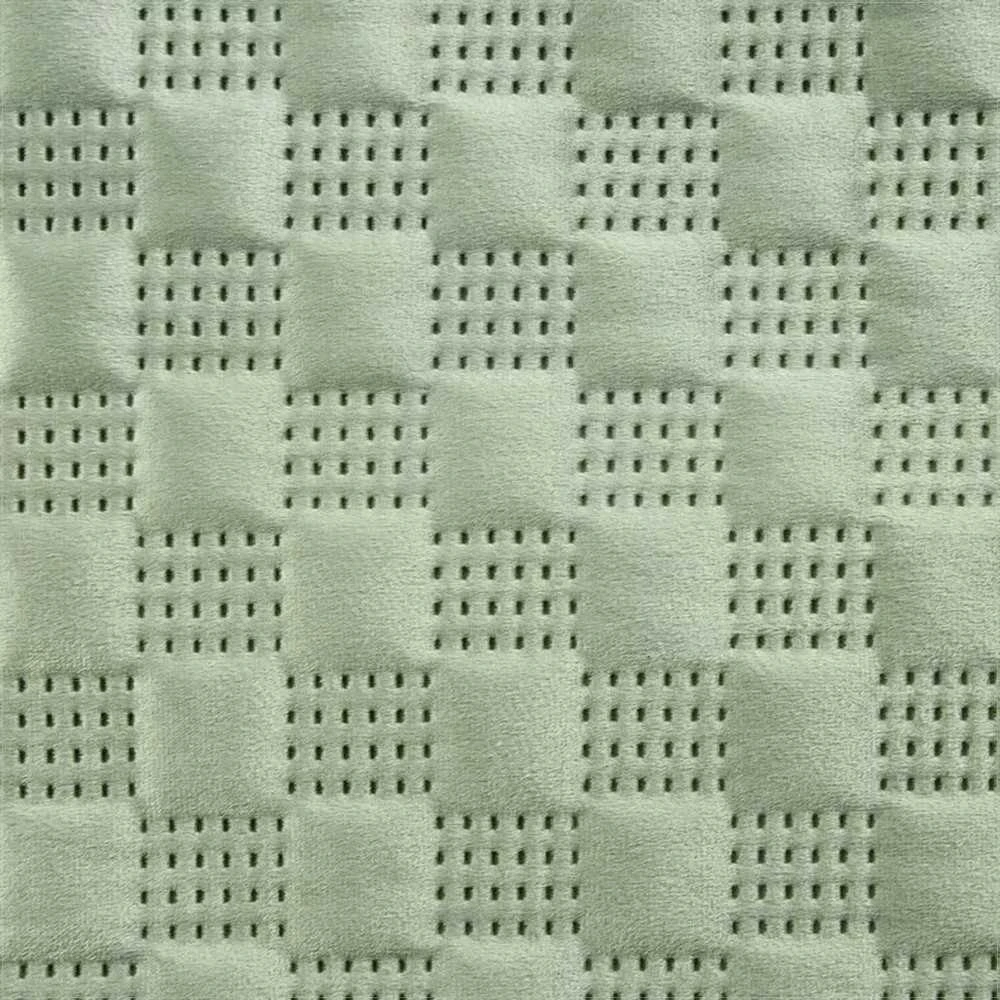 Eurofirany Dekoratyvinis aksominis užtiesalas, dvipusis su dygsniuotu raštu, 200x220 cm, miegamajam ir vasarai, minkšta lovatiese, lovos užklotas Lovatiesė