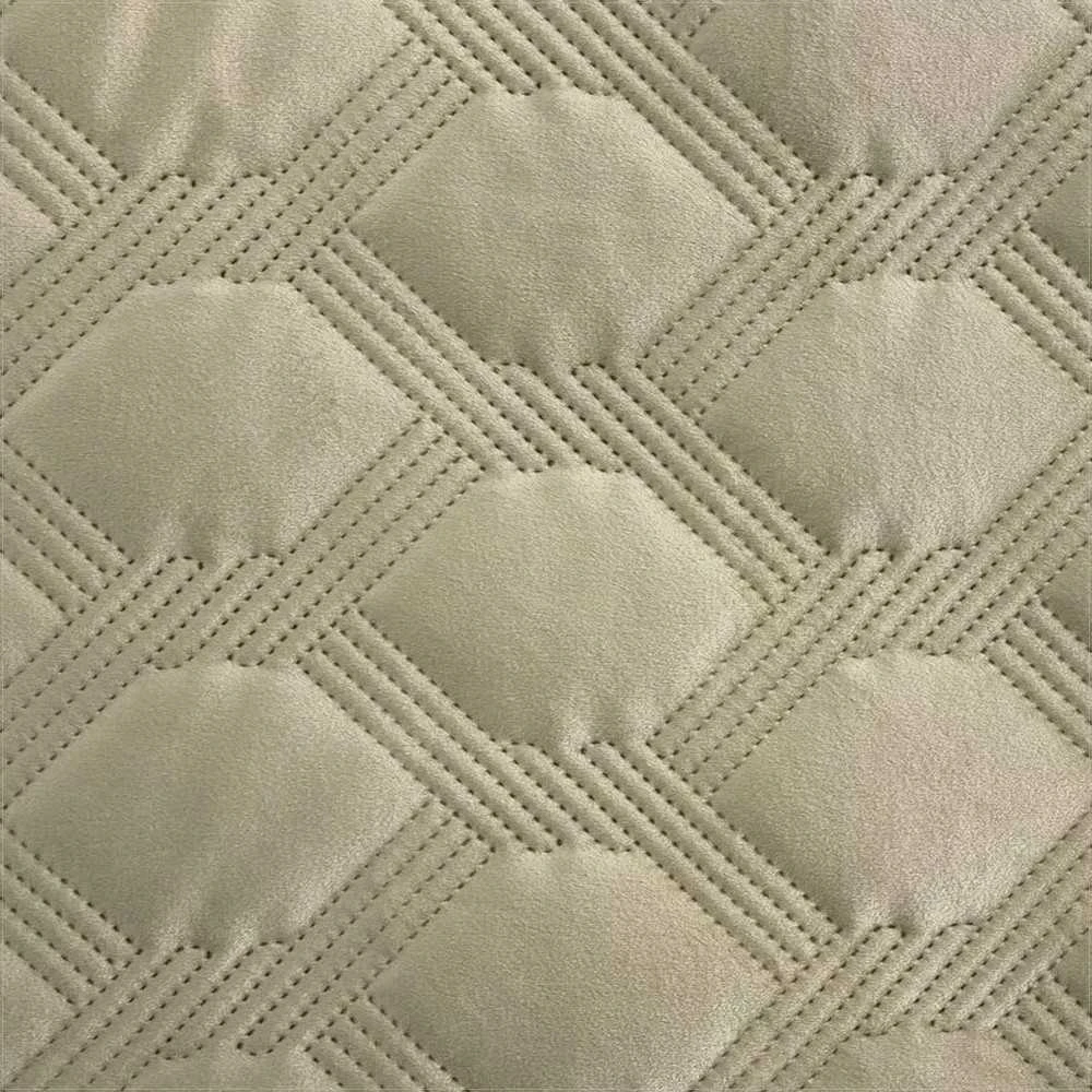 Eurofirany Dekoratyvinis pledas, 170x210 cm, veliūrinis audinys, dryžuotas raštas, hot press technika, 250 g/m² svoris, lovos užtiesalas, minkšta antklodė Lovatiesė