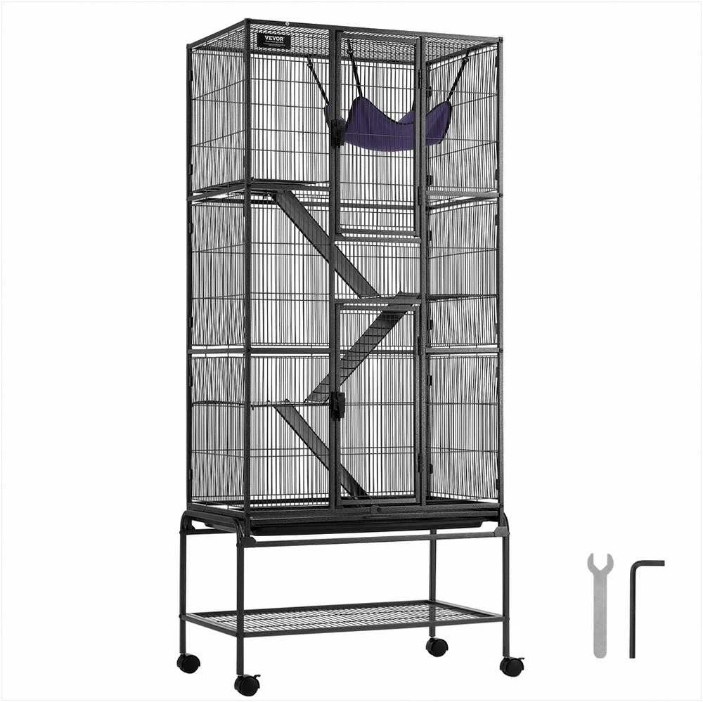 VEVOR Metalinė 4 aukštų gyvūnų narvas