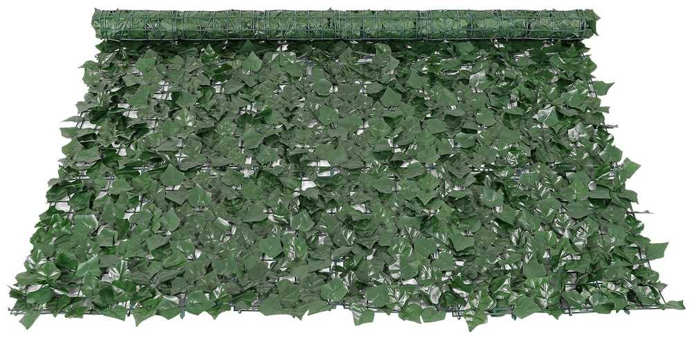 Dirbtinė žalioji siena 1500x2490 mm gebenė, tvora, lapų dekoracija sodui, kiemui, terasai, dirbtinė gyvatvorė.