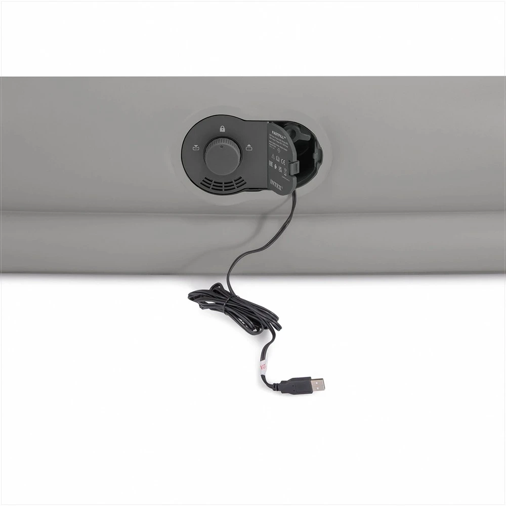 INTEX pripučiamas čiužinys 203x152x30 cm su integruota elektrine pompa 64114