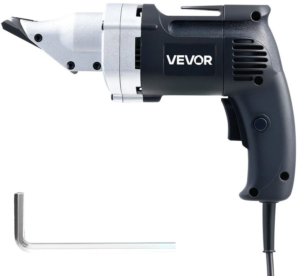VEVOR Elektrinės metalo žirklės, sukomas galvos