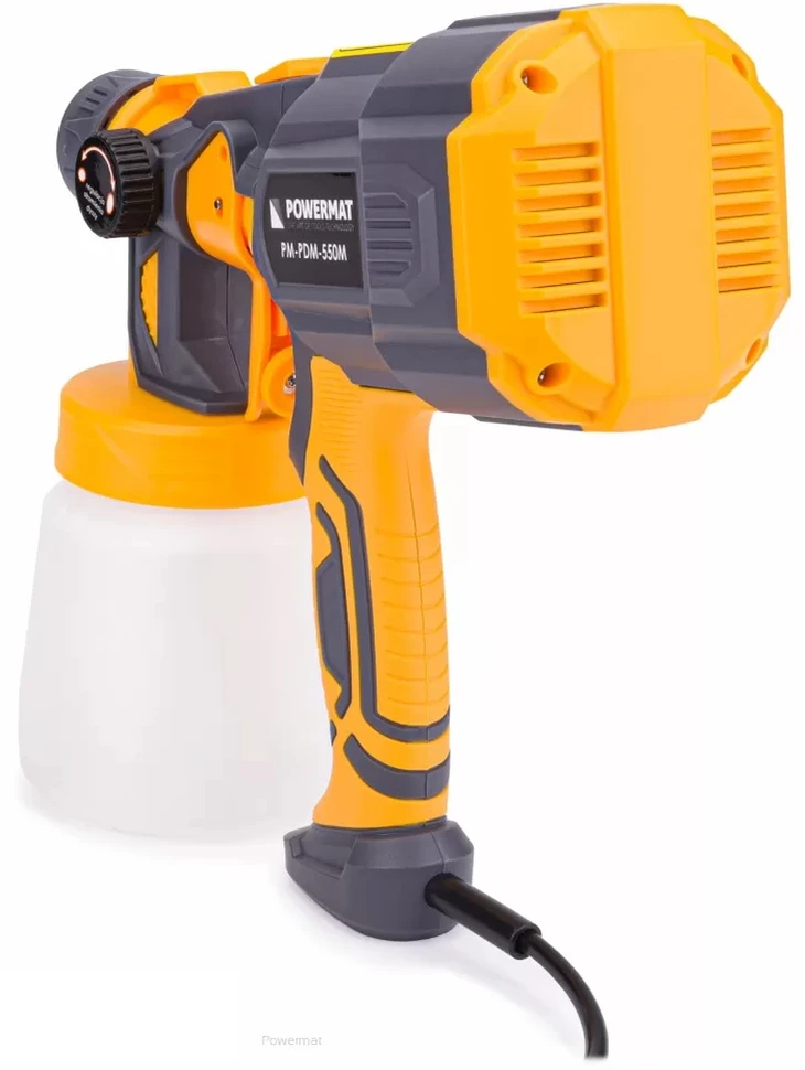 Elektrinis dažų purškimo pistoletas, namų naudojimui, su 3 antgaliais, 800ml talpa, 550W galia, universalus dažų naudojimas