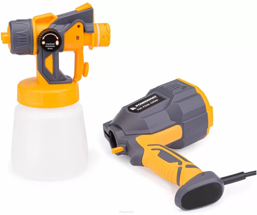 Elektrinis dažų purškimo pistoletas, namų naudojimui, su 3 antgaliais, 800ml talpa, 550W galia, universalus dažų naudojimas