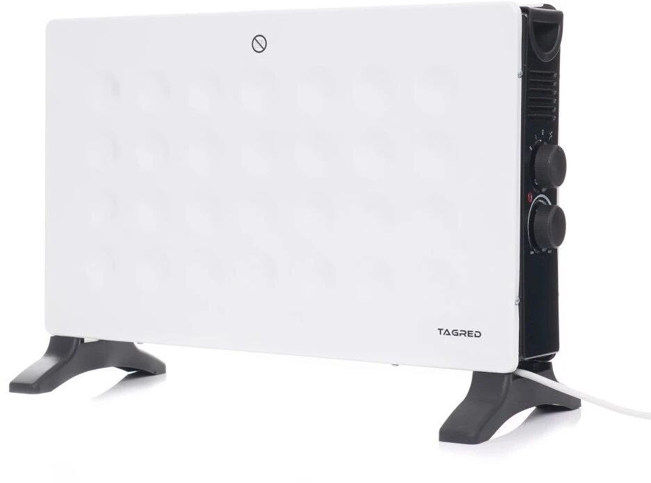 Elektrinis konvekcinis šildytuvas, 2000W, reguliuojamas termostatas, nešiojamas kambario šildytuvas, apsauga nuo užšalimo, namų ir biuro šildymas