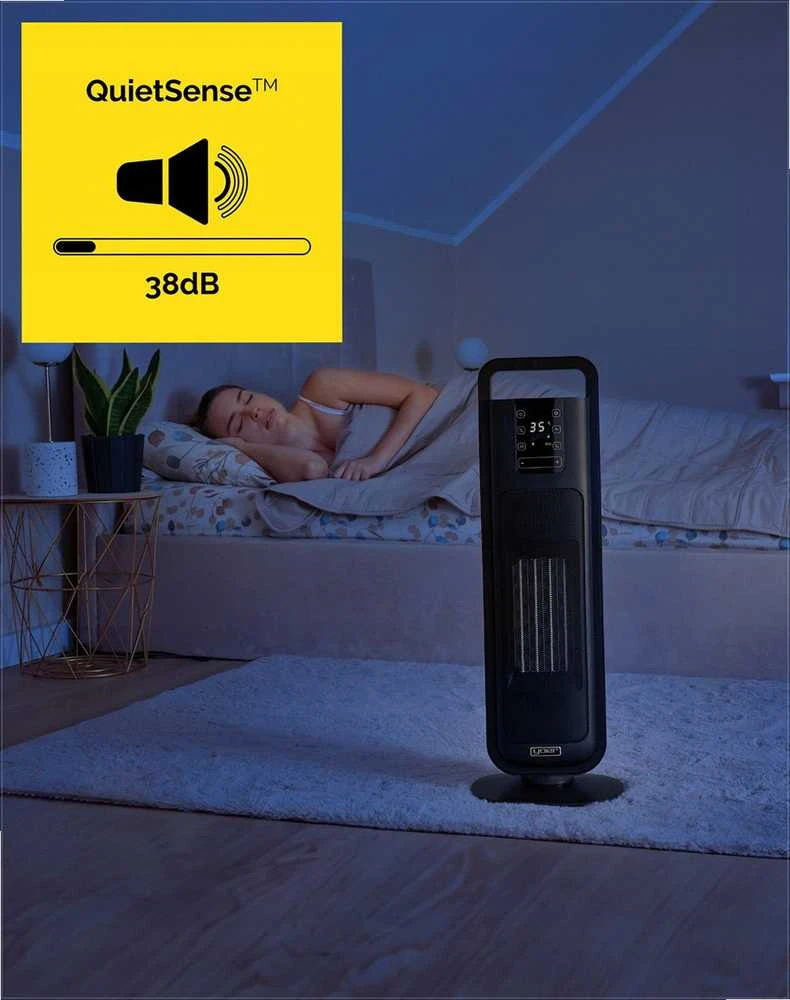 Elektrinis šildytuvas ventiliatorius su Wi-Fi valdymu namų šildymui, tylus 38 dB, 2000W osciliuojantis, išmanus šildytuvas, nešiojamas radiatorius