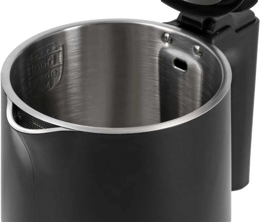Elektrinis virdulys 1,5 l, vėsus liesti, 2200 W, belaidis virdulys, juodas elektrinis virdulys