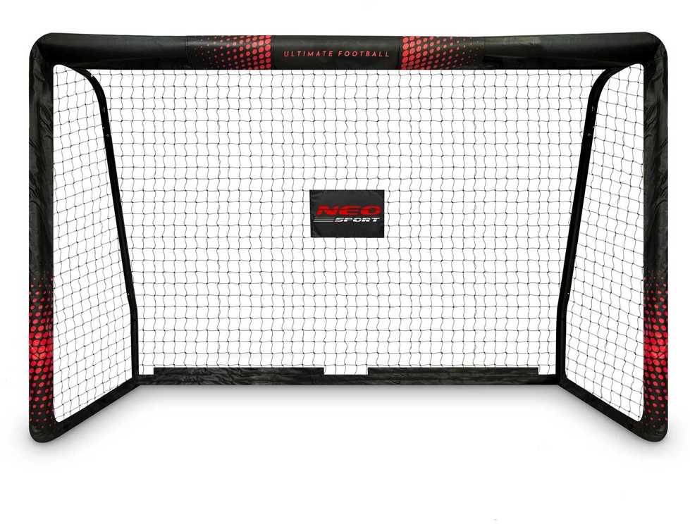 Futbolo vartai 180x120x60 cm, su patvariu tinklu, lengvai surenkami, lauko futbolo vartai, vaikų futbolo tinklas