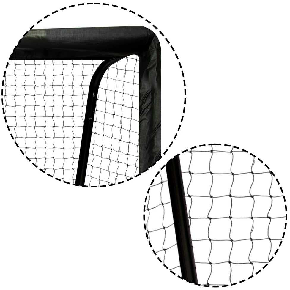 Futbolo vartai 180x120x60 cm, su patvariu tinklu, lengvai surenkami, lauko futbolo vartai, vaikų futbolo tinklas