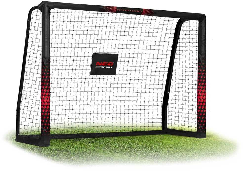 Futbolo vartai 180x120x60 cm, su patvariu tinklu, lengvai surenkami, lauko futbolo vartai, vaikų futbolo tinklas