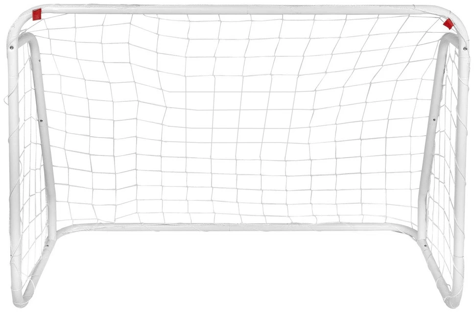 Futbolo vartai 2 vnt., balti, plieno rėmas, vaikams, sodui, mini futbolo vartai, lauko vartai