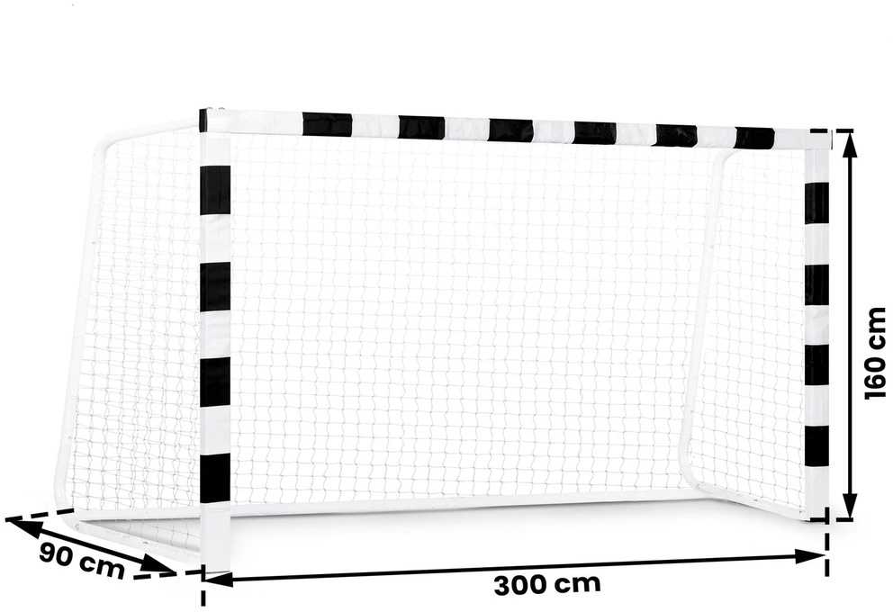 Futbolo vartai 3.00 x 1.60 x 0.90 metrų, su plieniniu rėmu, lengvai surenkami futbolo vartai, lauko futbolo vartai, futbolo vartai kieme