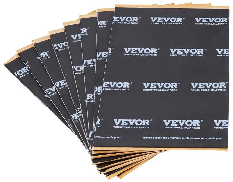 VEVOR Garso slopinimo kilimėlis, Automobilio garso izoliacija, Šilumos izoliacija, Hidroizoliacija, Atsparumas ugniai