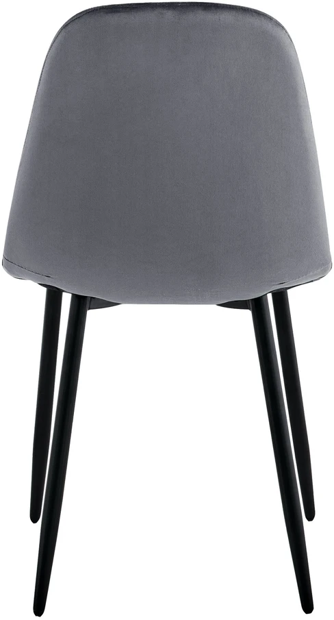 Grafito aksominė kėdė, metalinėmis kojomis, moderni, patogi, 83 cm aukščio valgomojo, virtuvės, svetainės