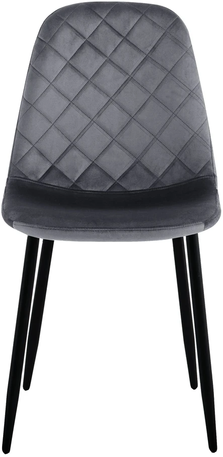Grafito aksominė kėdė, metalinėmis kojomis, moderni, patogi, 83 cm aukščio valgomojo, virtuvės, svetainės