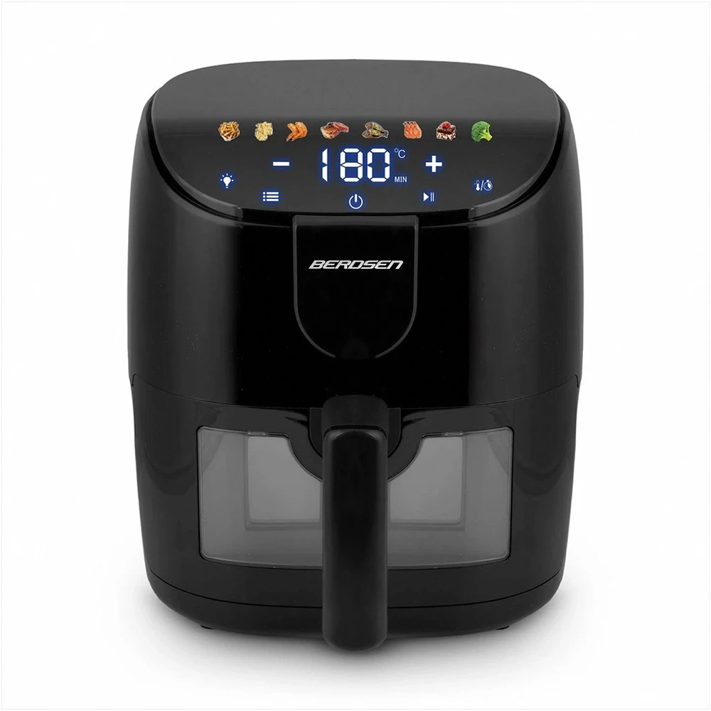 Berdsen BD-658 juoda 4 l bealiejė oro gruzdintuvė 1500 W